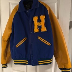 Milby High School Blue and Yellow Varsity Jacket vintage
